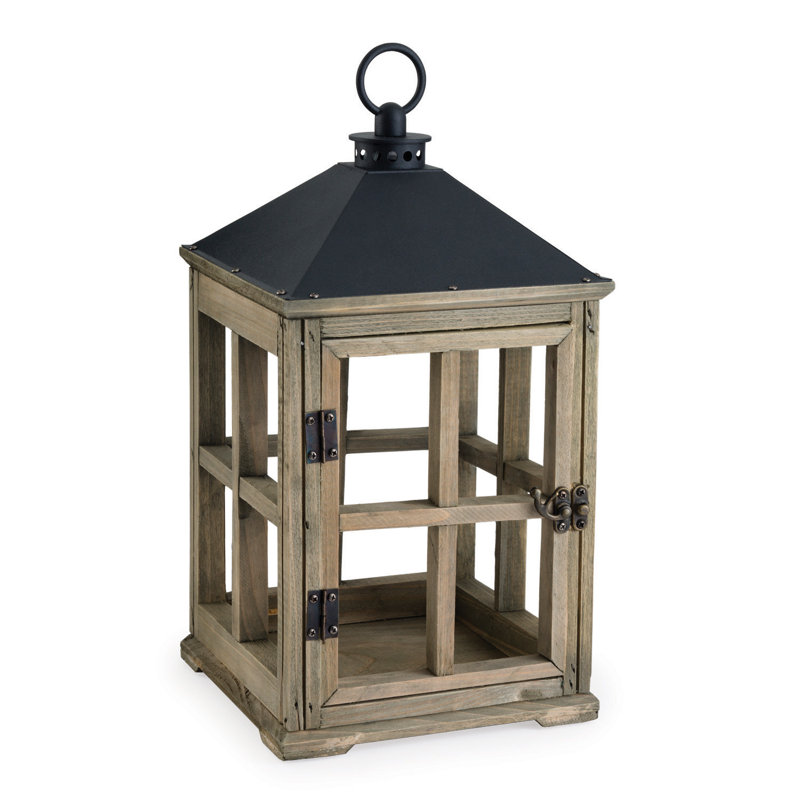 August Grove Driftwood Wooden Candle Warmer Lantern Wayfair